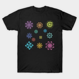 Digital flowers T-Shirt